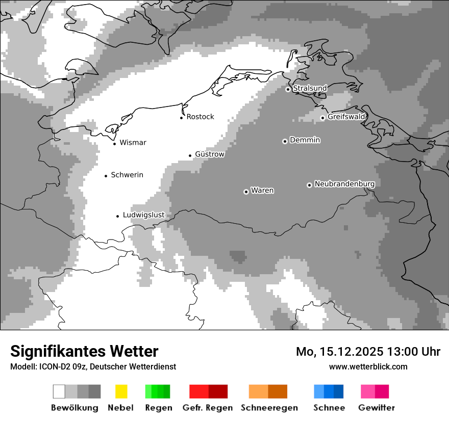 Modellkarten Signifikantes Wetter