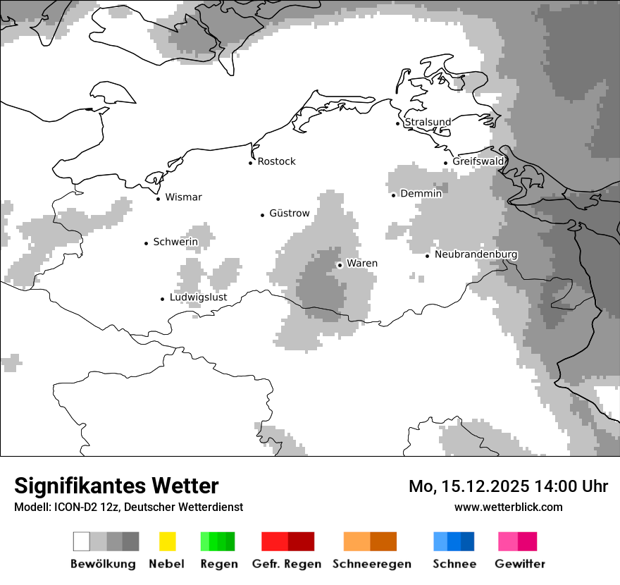Modellkarten Signifikantes Wetter