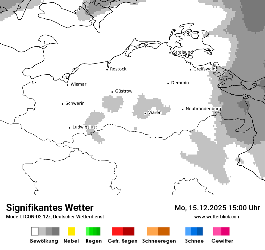 Modellkarten Signifikantes Wetter