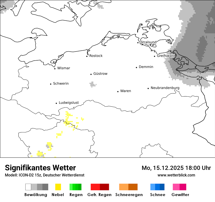 Modellkarten Signifikantes Wetter
