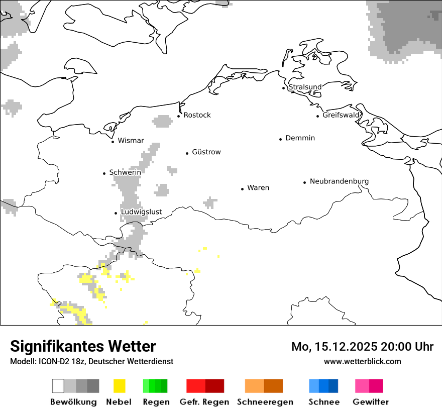 Modellkarten Signifikantes Wetter