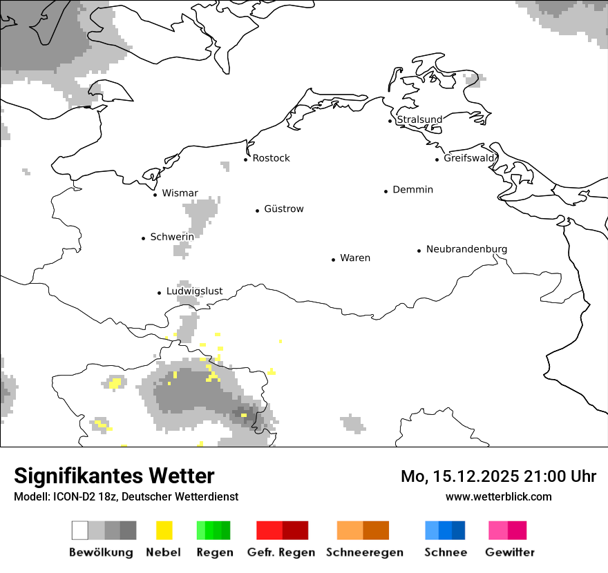 Modellkarten Signifikantes Wetter