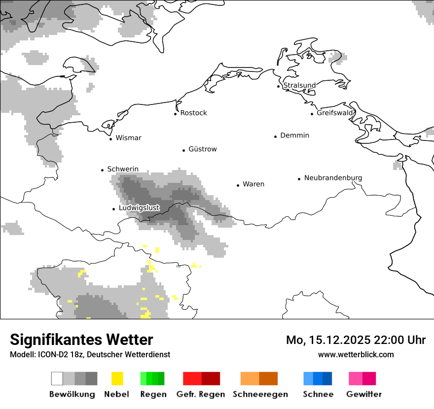 Modellkarten Signifikantes Wetter