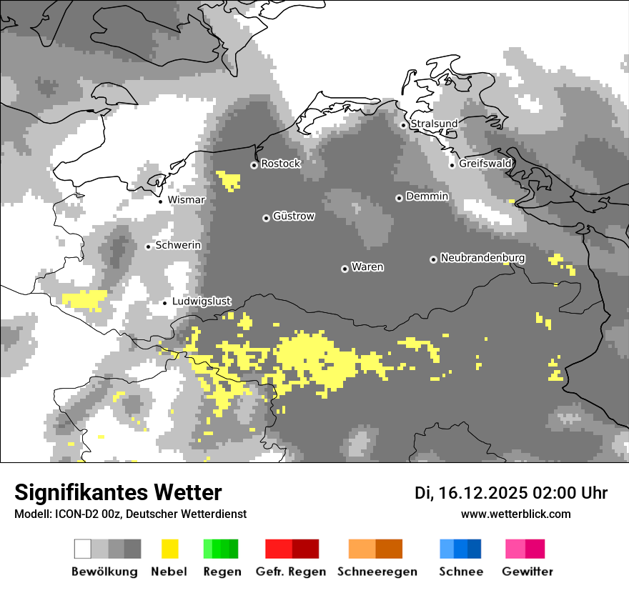 Modellkarten Signifikantes Wetter