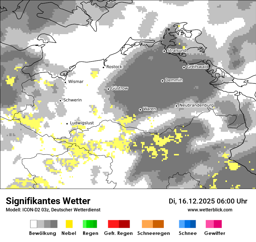 Modellkarten Signifikantes Wetter
