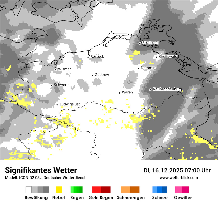 Modellkarten Signifikantes Wetter