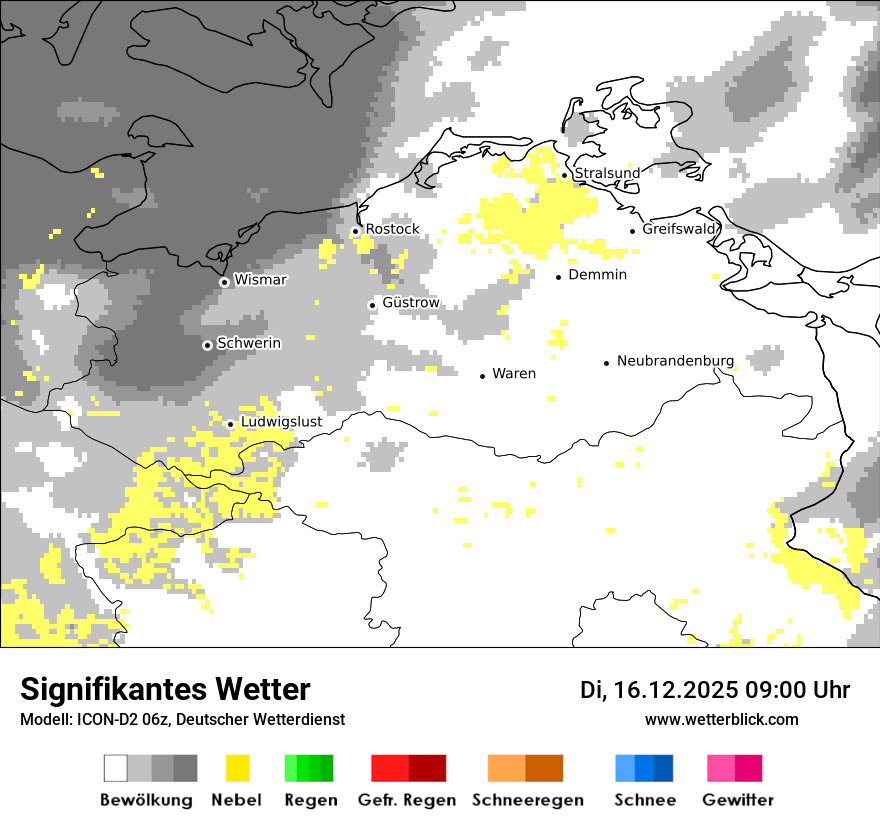 Modellkarten Signifikantes Wetter