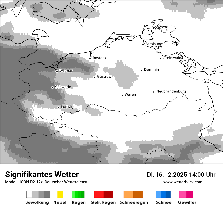 Modellkarten Signifikantes Wetter