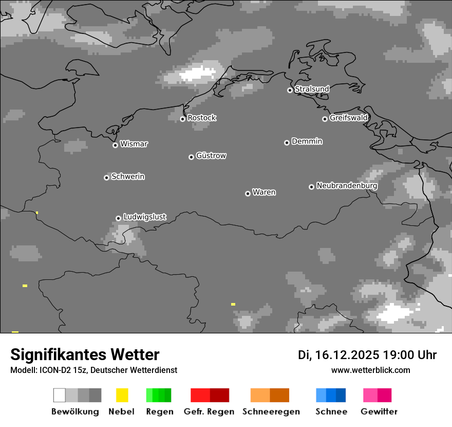 Modellkarten Signifikantes Wetter
