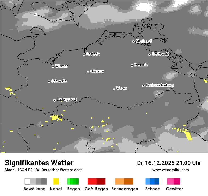 Modellkarten Signifikantes Wetter