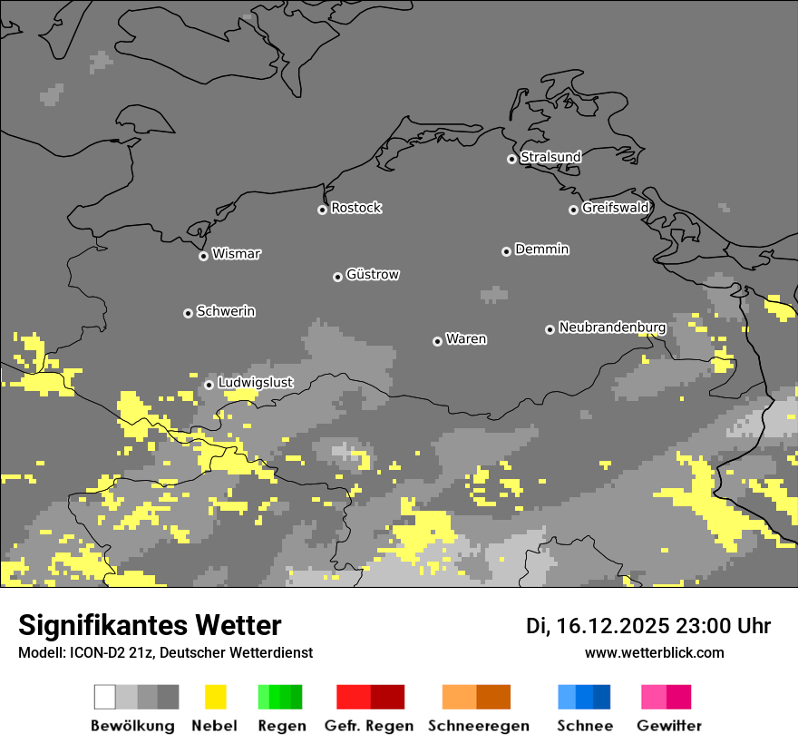 Modellkarten Signifikantes Wetter