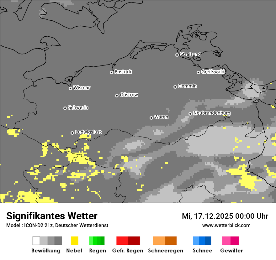 Modellkarten Signifikantes Wetter