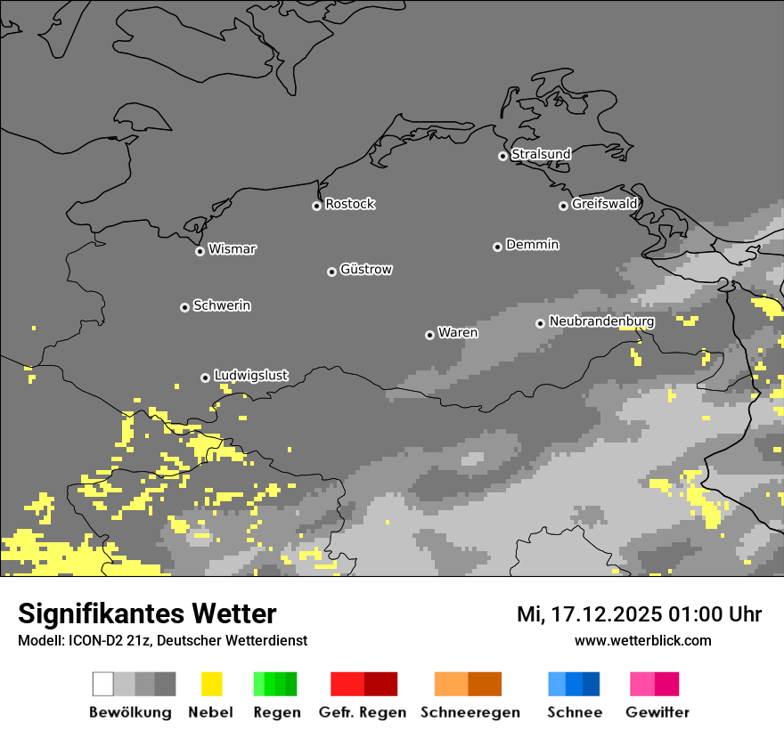 Modellkarten Signifikantes Wetter