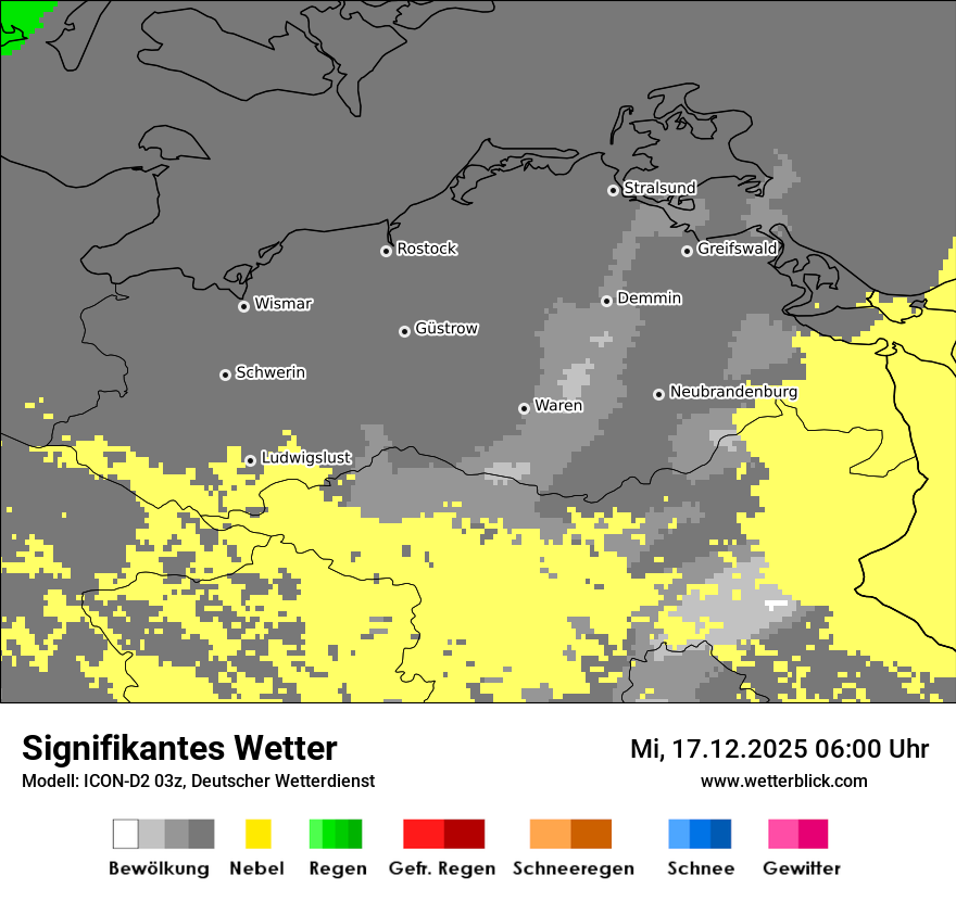 Modellkarten Signifikantes Wetter