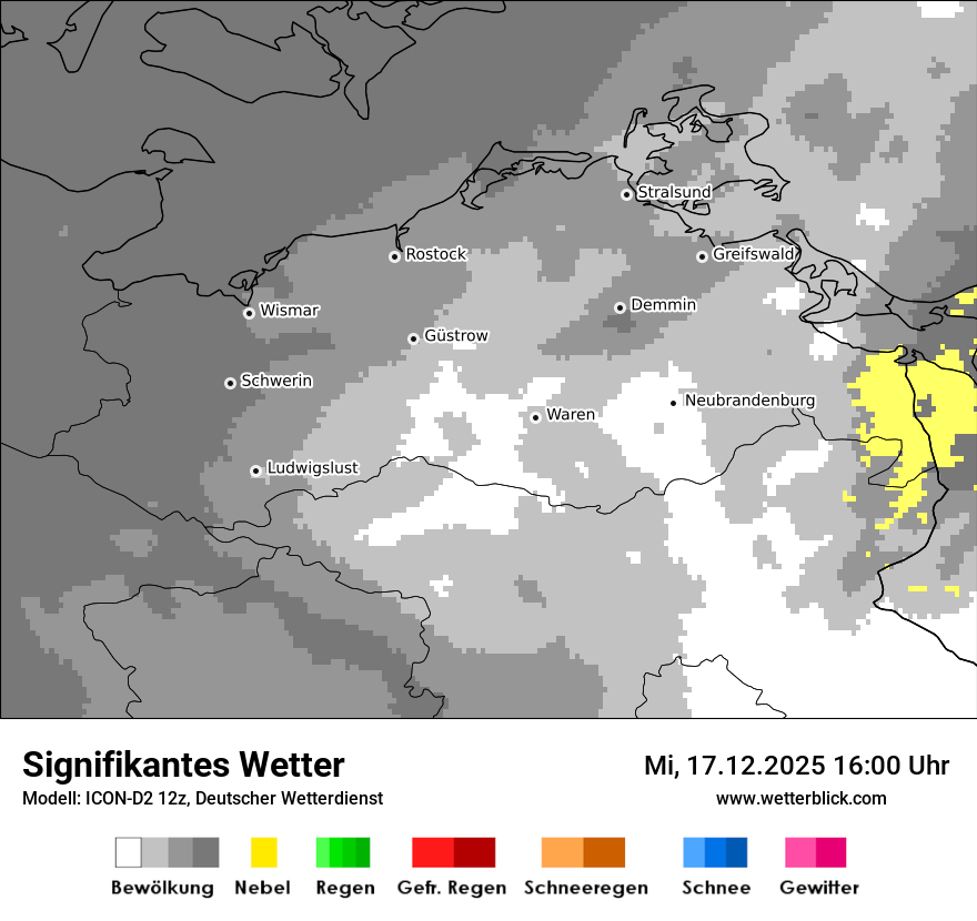 Modellkarten Signifikantes Wetter