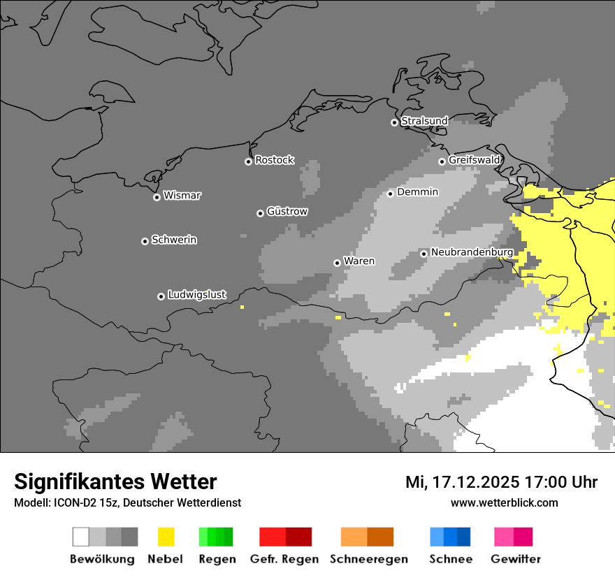 Modellkarten Signifikantes Wetter