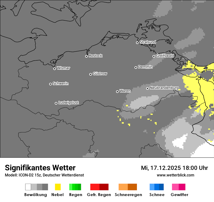 Modellkarten Signifikantes Wetter