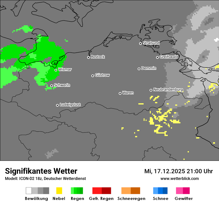 Modellkarten Signifikantes Wetter