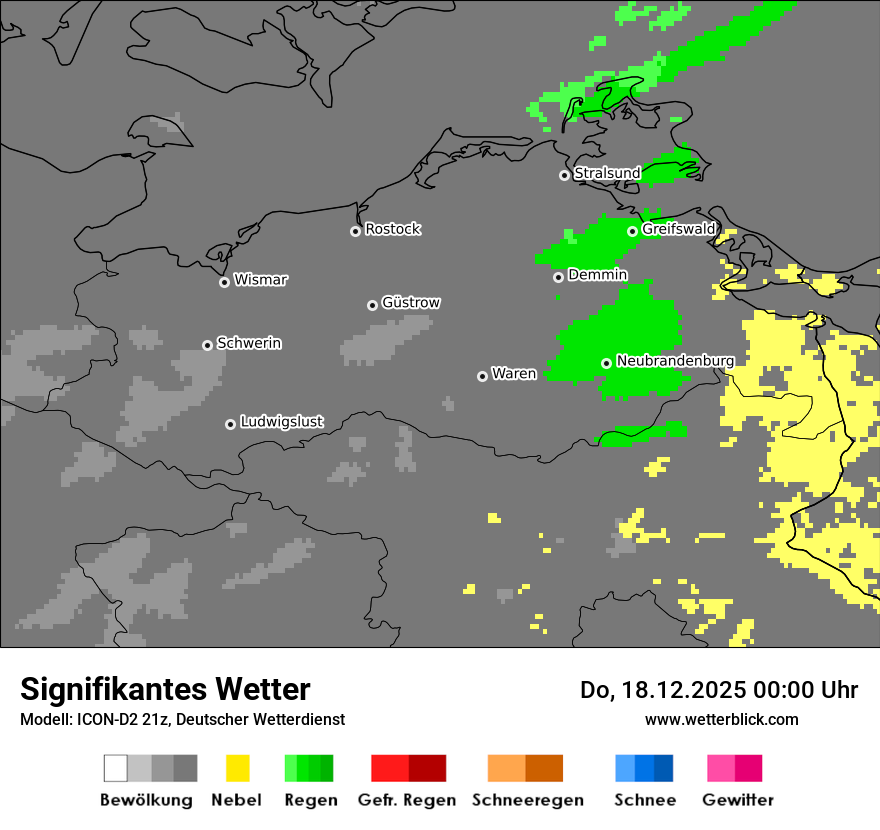 Modellkarten Signifikantes Wetter