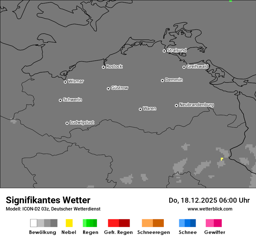 Modellkarten Signifikantes Wetter