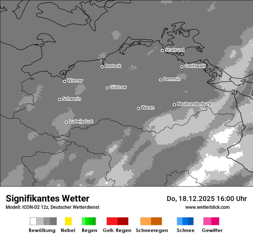 Modellkarten Signifikantes Wetter