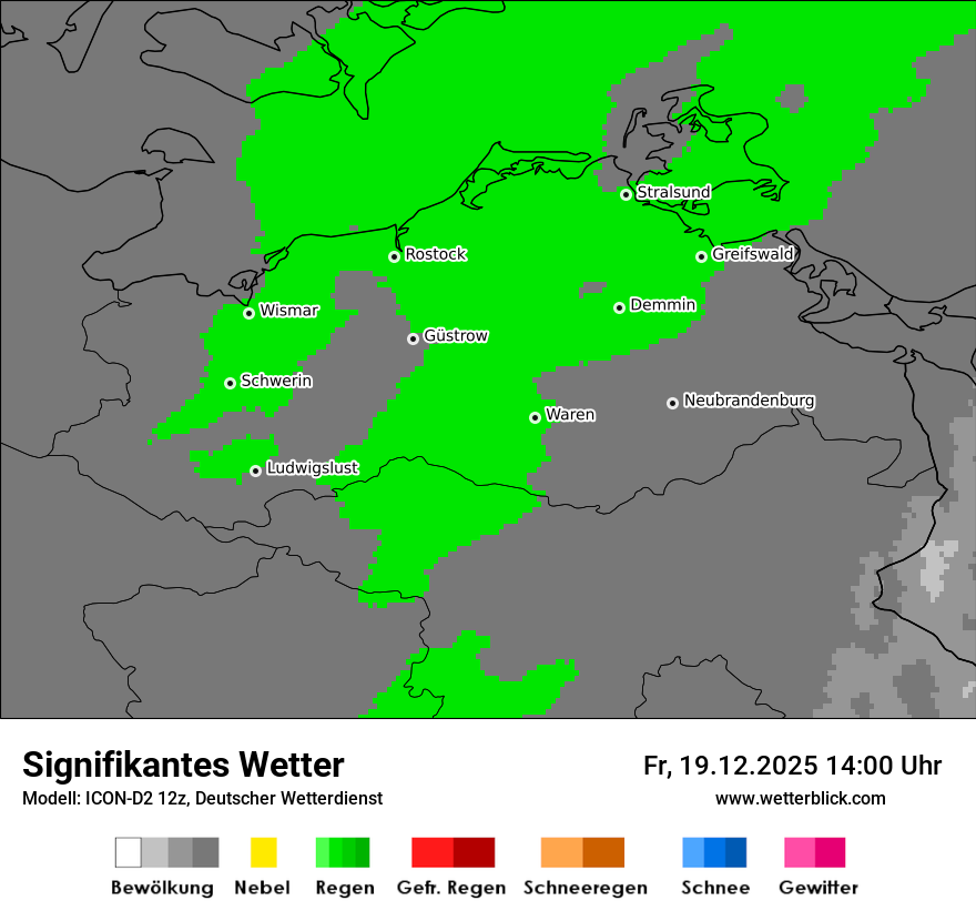 Modellkarten Signifikantes Wetter