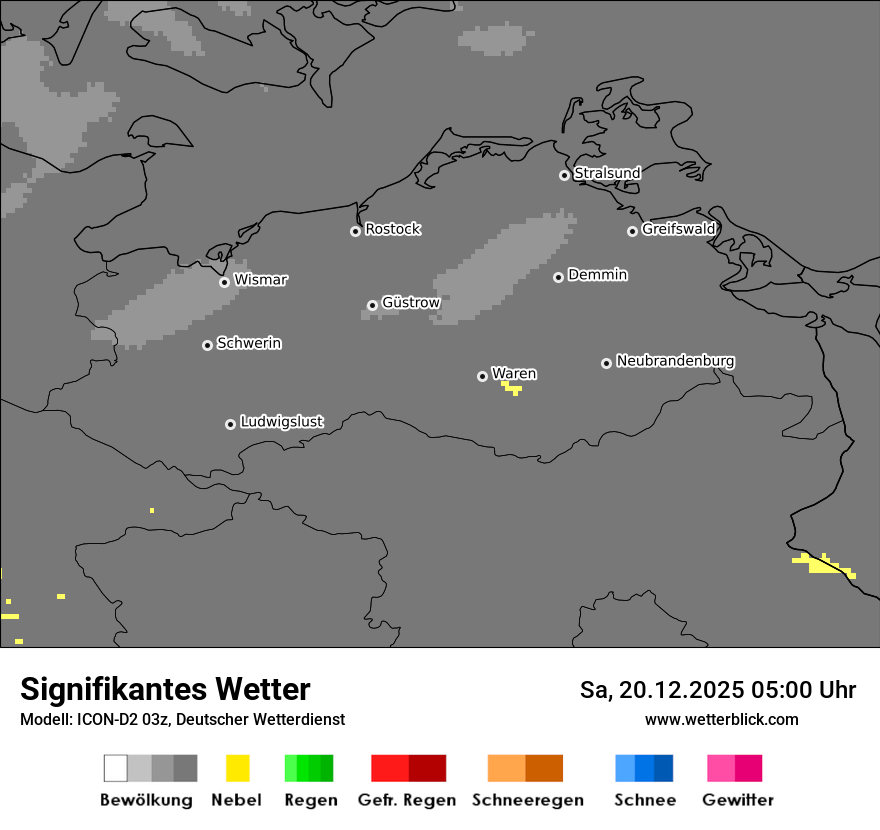 Modellkarten Signifikantes Wetter