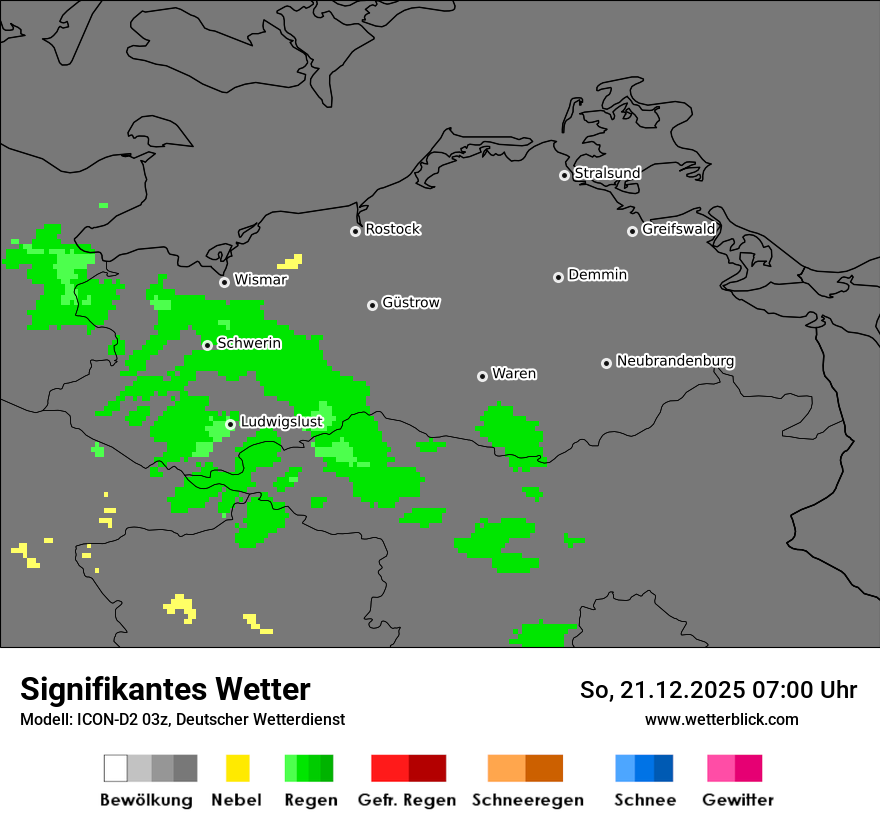 Modellkarten Signifikantes Wetter