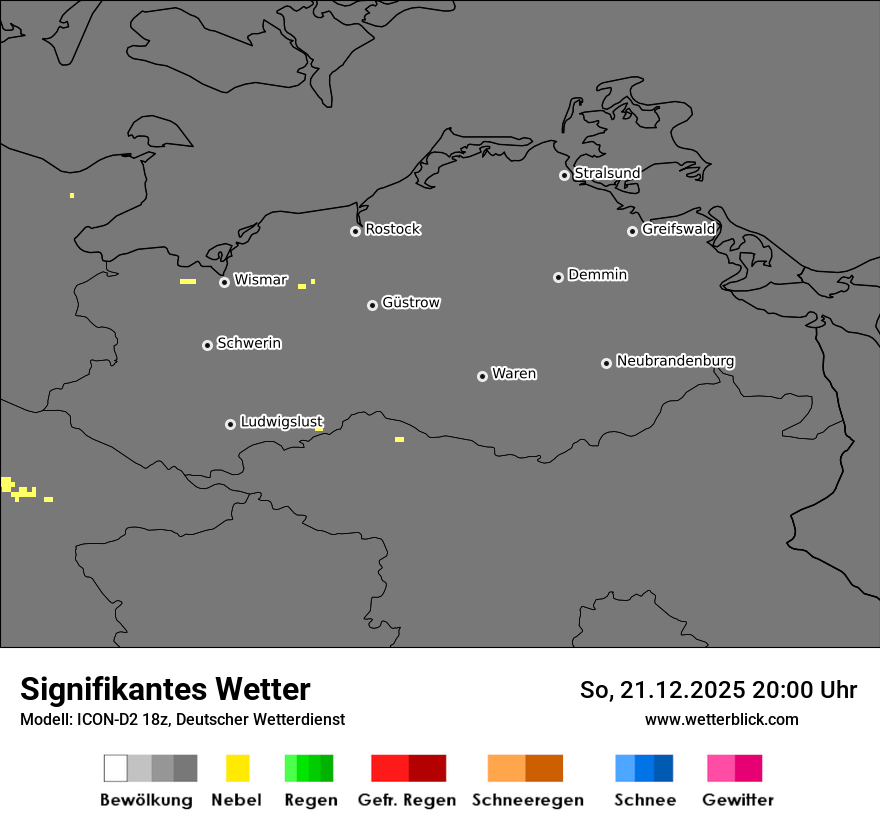 Modellkarten Signifikantes Wetter