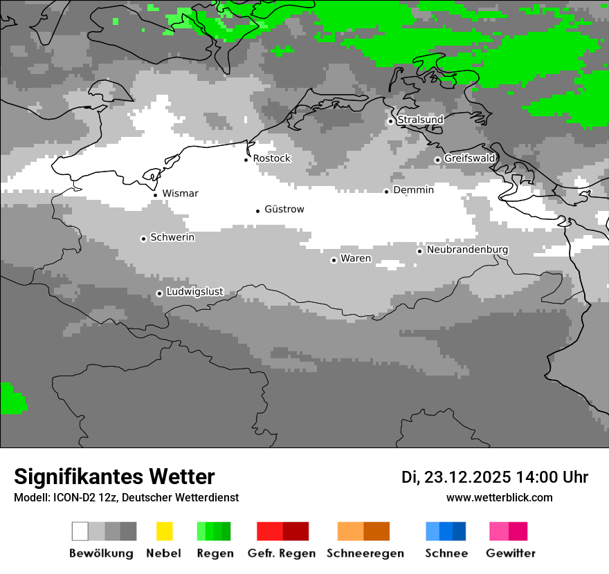 Modellkarten Signifikantes Wetter