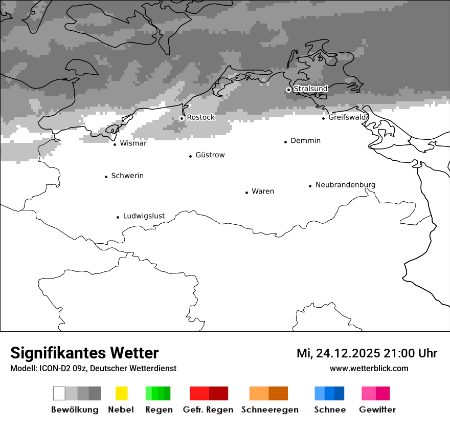 Modellkarten Signifikantes Wetter
