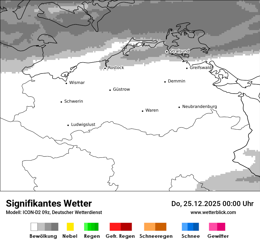 Modellkarten Signifikantes Wetter