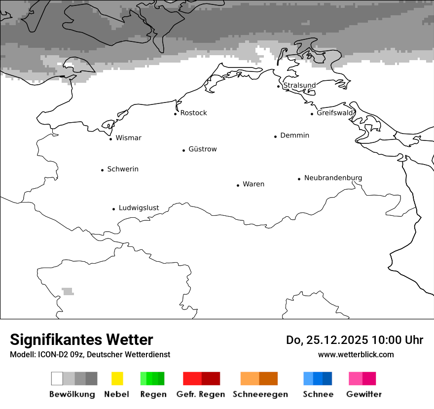 Modellkarten Signifikantes Wetter
