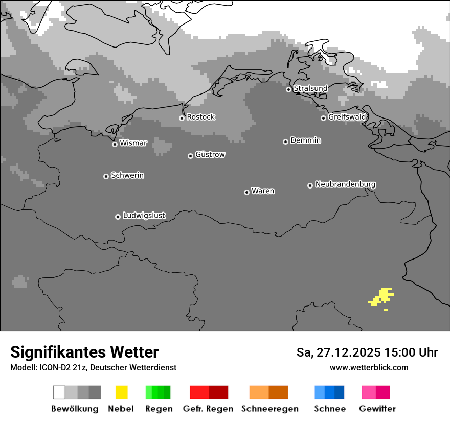 Modellkarten Signifikantes Wetter
