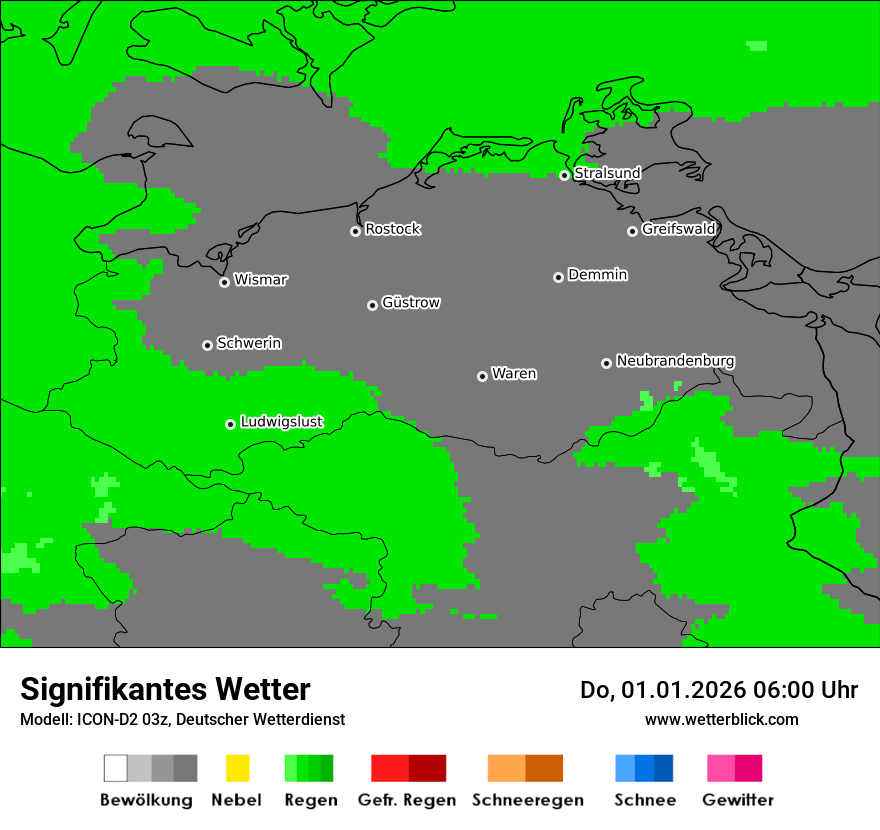 Modellkarten Signifikantes Wetter