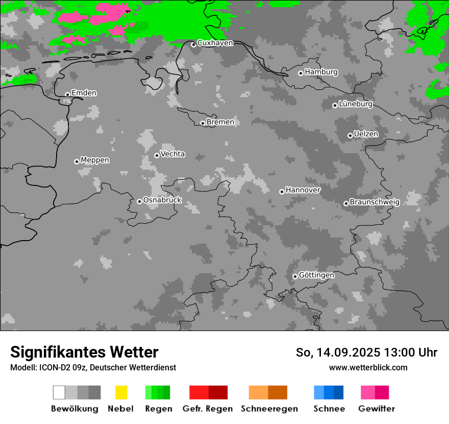 Modellkarten Signifikantes Wetter