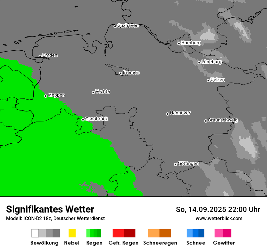 Modellkarten Signifikantes Wetter