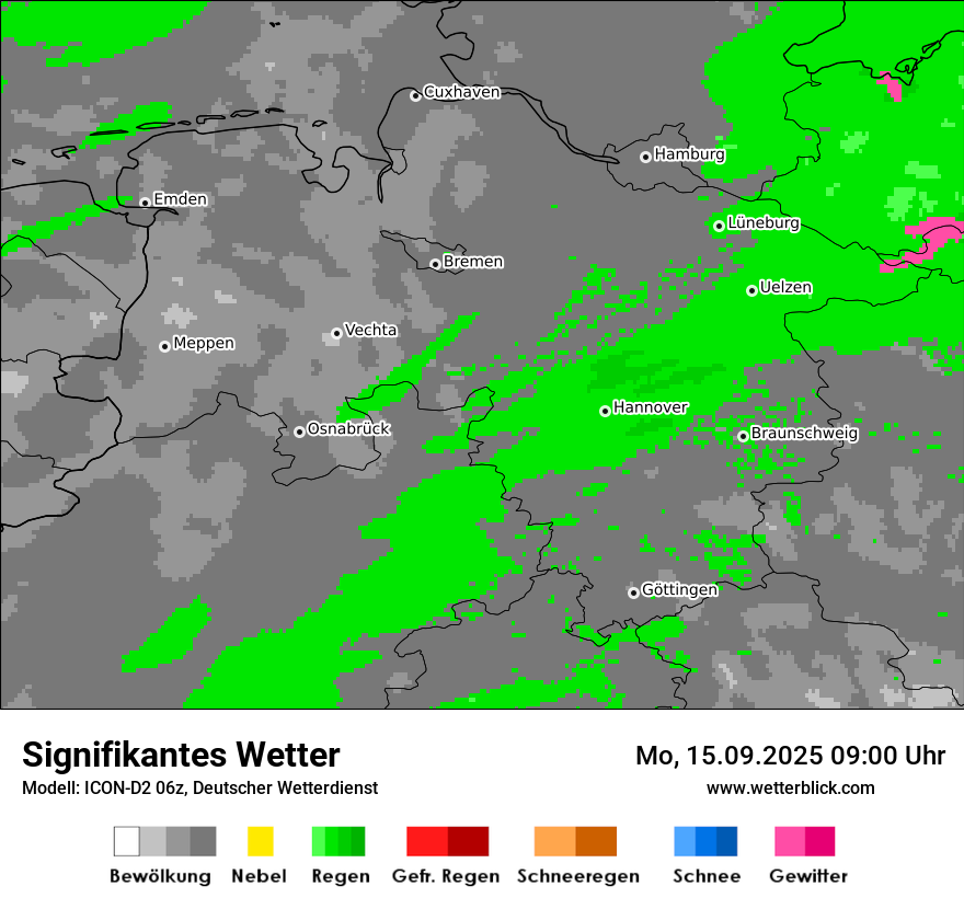 Modellkarten Signifikantes Wetter