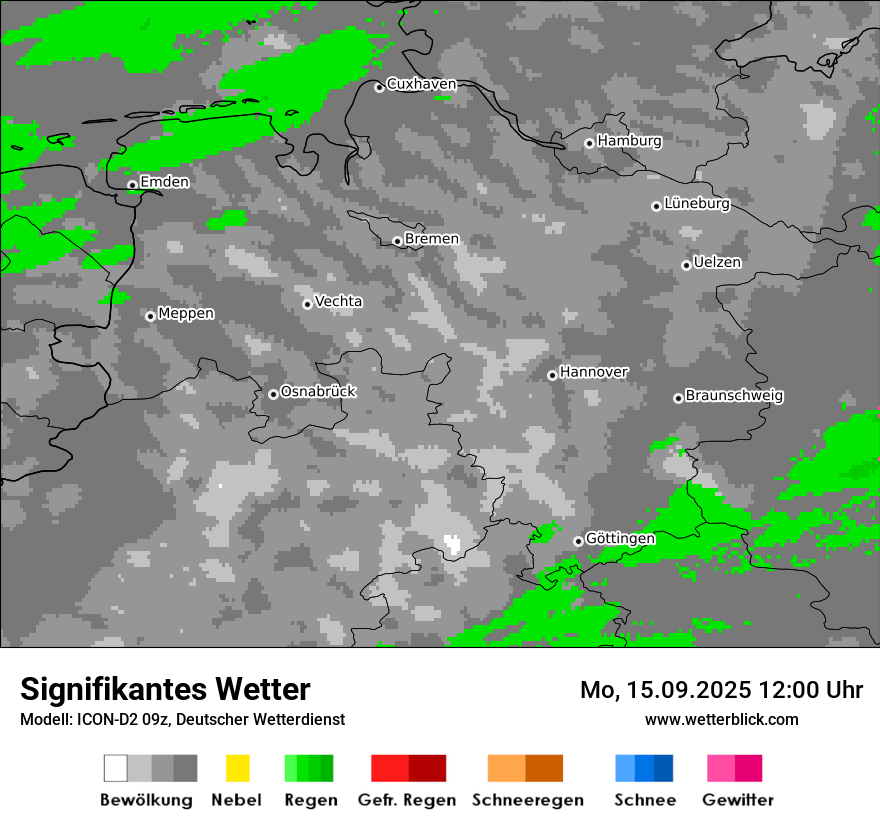 Modellkarten Signifikantes Wetter