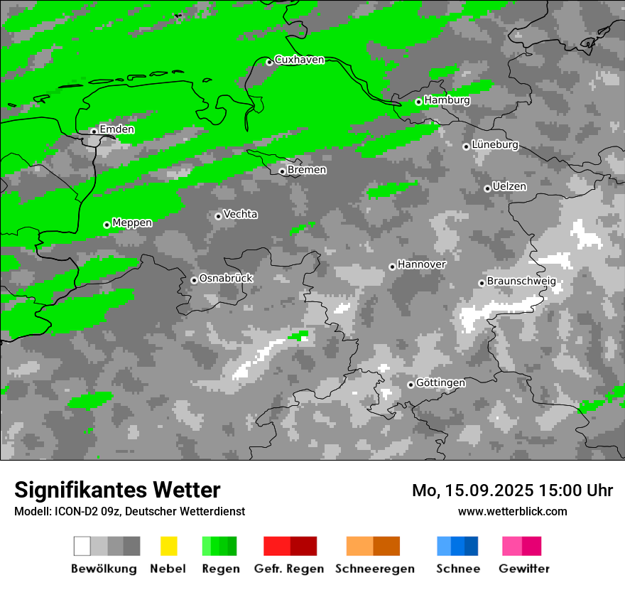 Modellkarten Signifikantes Wetter