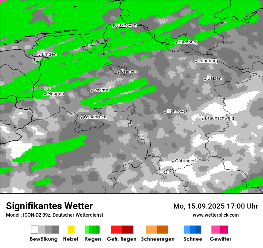 Modellkarten Signifikantes Wetter
