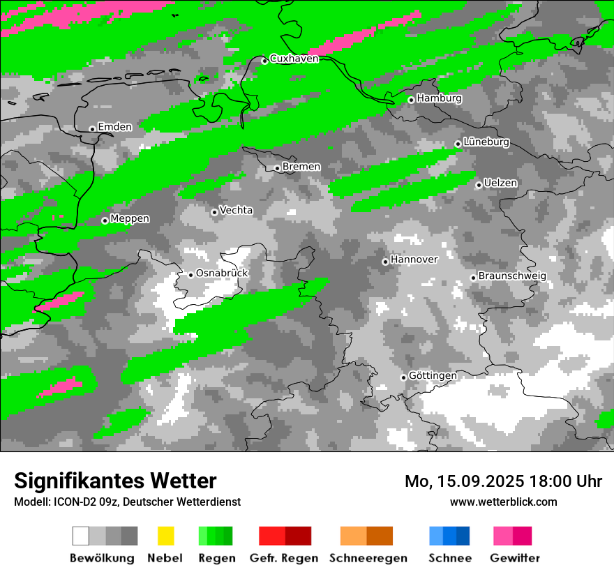Modellkarten Signifikantes Wetter
