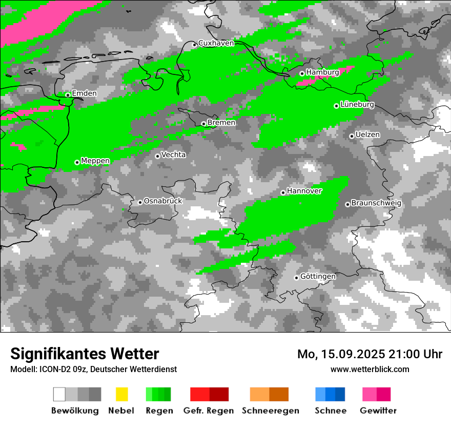 Modellkarten Signifikantes Wetter
