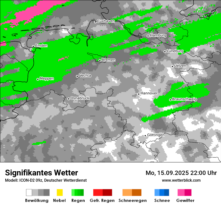 Modellkarten Signifikantes Wetter