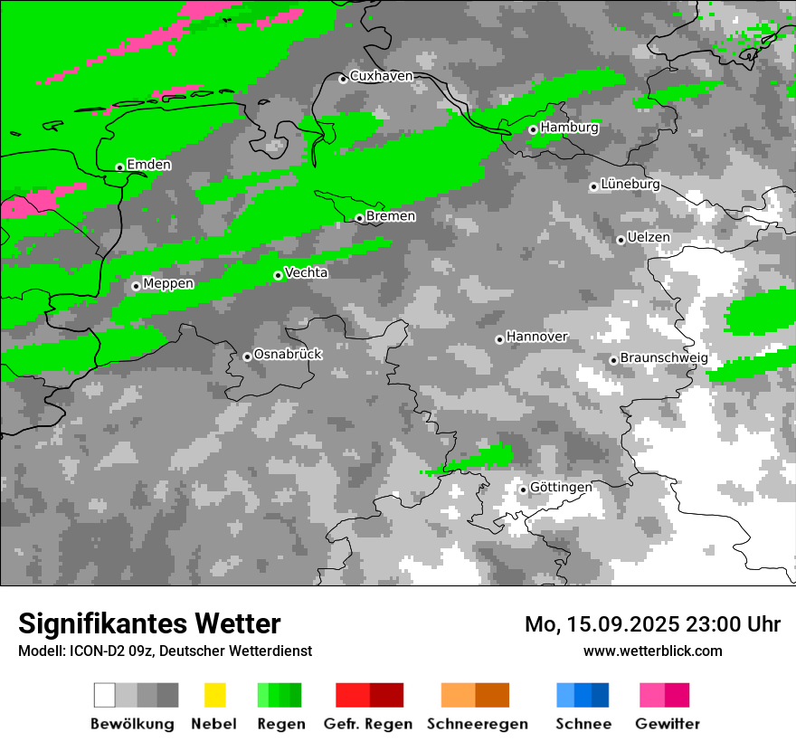 Modellkarten Signifikantes Wetter