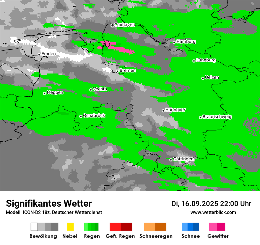 Modellkarten Signifikantes Wetter