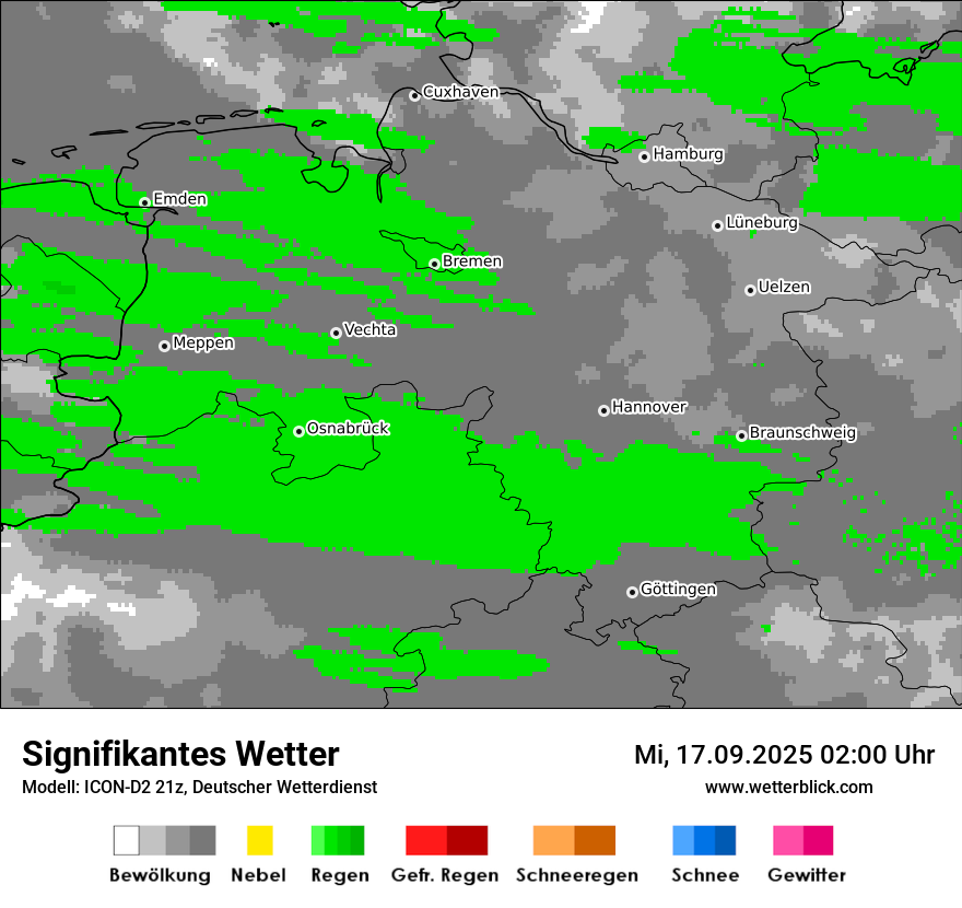 Modellkarten Signifikantes Wetter