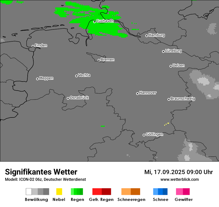 Modellkarten Signifikantes Wetter
