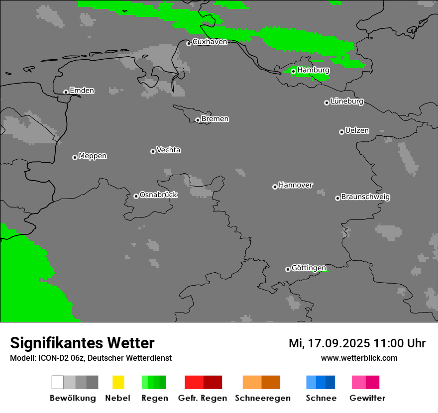 Modellkarten Signifikantes Wetter