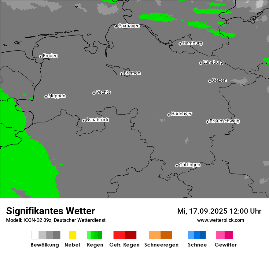 Modellkarten Signifikantes Wetter